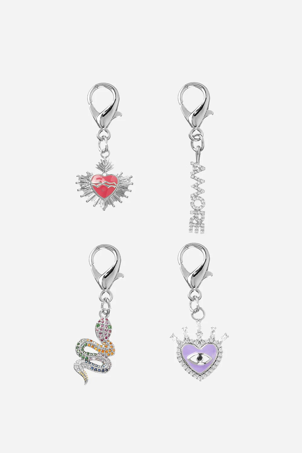 Silver Phone Charms - pack of 4