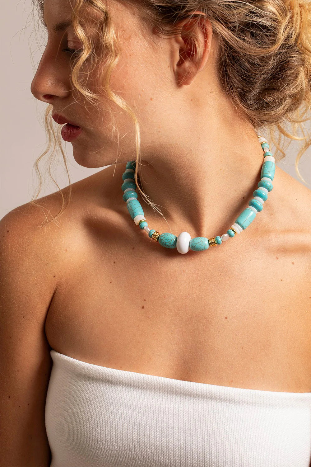 Cleo Turquoise Phone & Wrist Chain