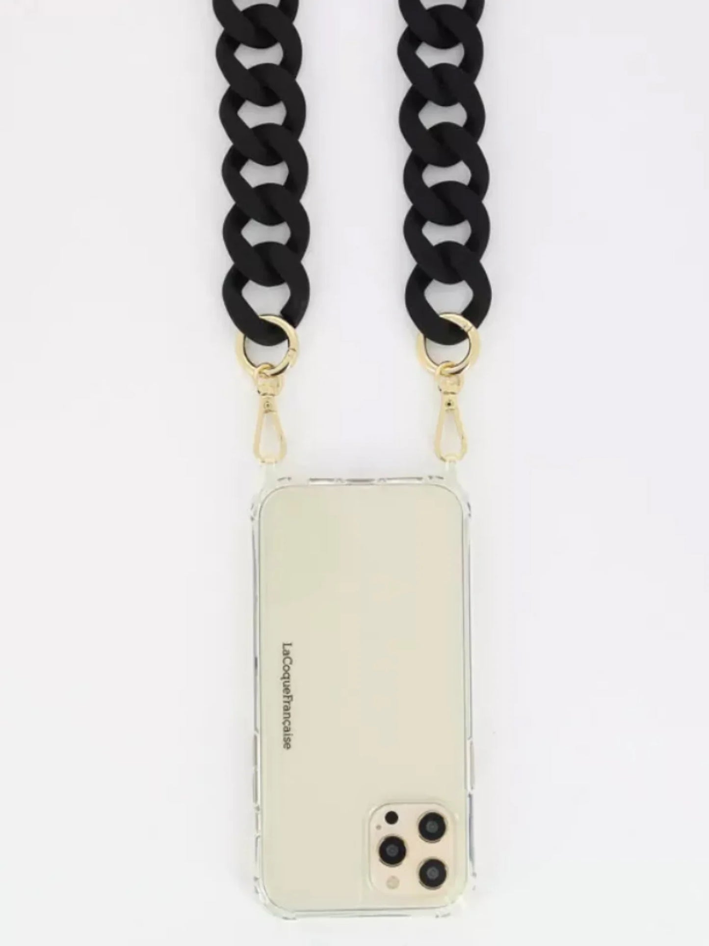 Alice Matte Black Phone Chain