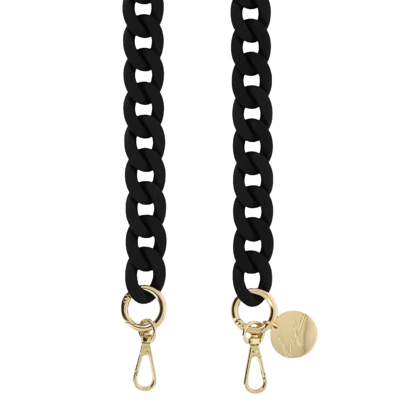 Sarah Matte Black Phone Chain