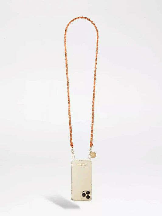 Lou Orange & Gold Phone Chain